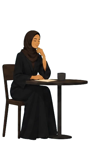 قائدة فريق في جلسة تفكير وتأمل
